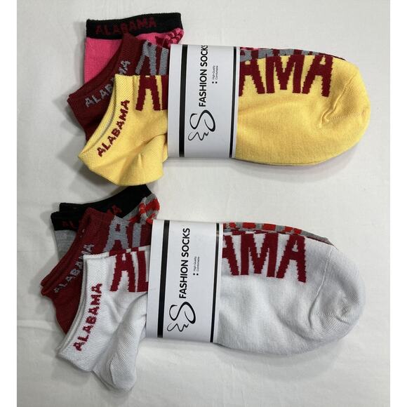 Alabama Crimson Tide Socks Ankle Women's size: 9 to 11 2 packs of 3, NCAA - Picture 1 of 7